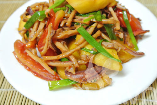 Mực khô xào dứa ấm lòng ngày mưa - 8