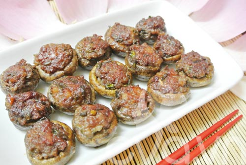 Tuần mới với nấm mỡ nhồi thịt - 6