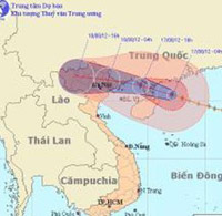 Bão số 5 mạnh thêm 1 cấp