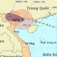 Bão vào Quảng Ninh, suy yếu thành áp thấp