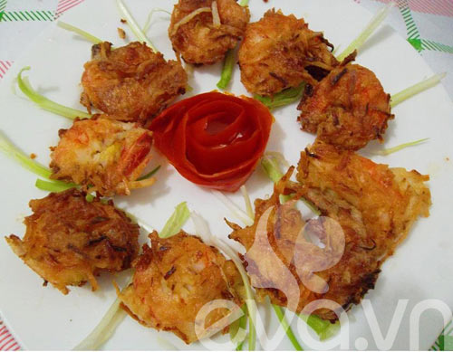 Tôm chiên dừa vừa ngon vừa dễ làm - 8