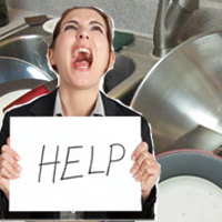 Lau rửa nhanh bồn rửa bát