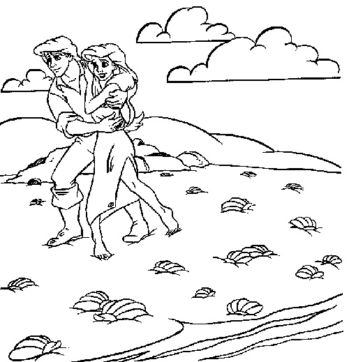 Tranh tô màu: Chuyện nàng tiên cá - 7