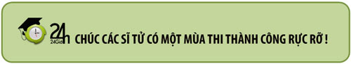 Đáp án chính thức các môn thi ĐH đợt 1 - 4