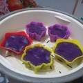 Bếp Eva - Bánh khoai lang tím nhân đậu xanh