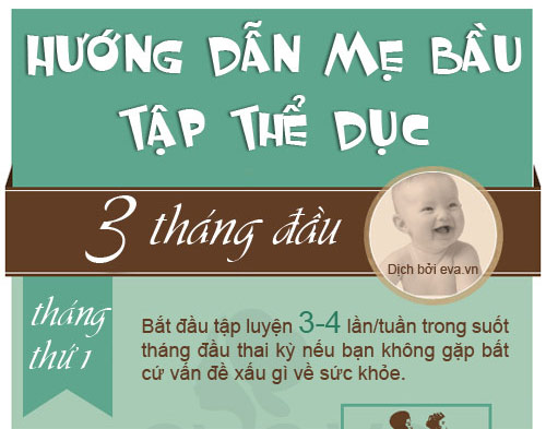 Ba tháng đầu, nên tập môn gì? - 1