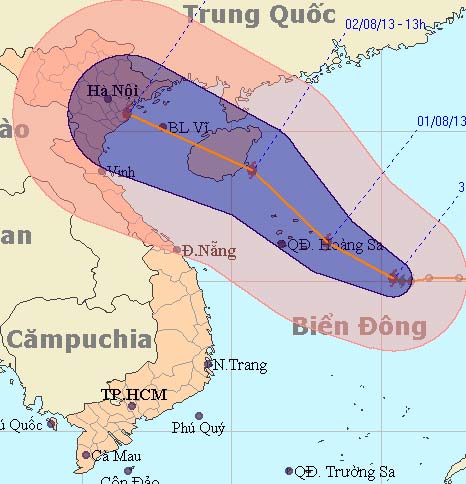 bao giat cap 11 huong vao dat lien - 1