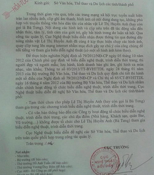 noi dung cong van cam ba tung bieu dien - 1