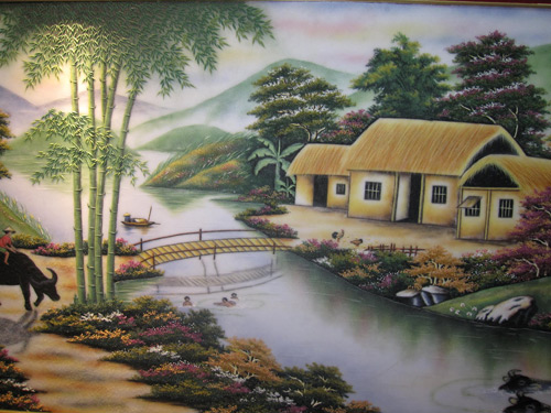 tranh chu thap phong canh dam hon viet - 7