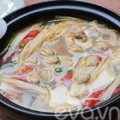 Bếp Eva - Lạ với canh ngao đậu phụ nấu nấm