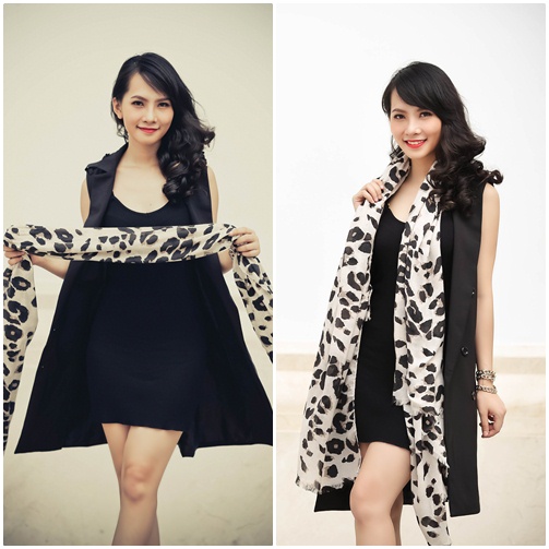 4 cach phoi khan lua cung blazer - 3