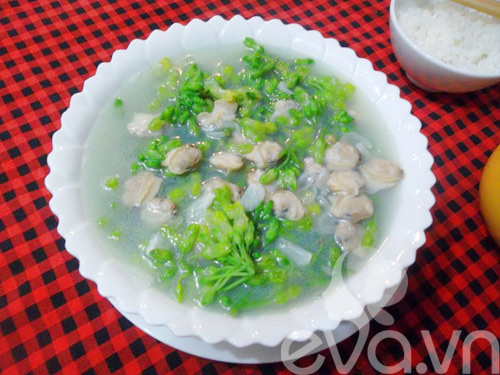 Ngọt mát canh ngao nấu thiên lý - 7