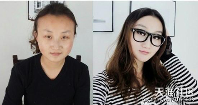Nhan sắc thật của nhiều phụ nữ khi không trang điểm...