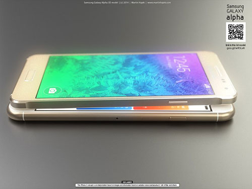 iphone 6 va galaxy alpha vien kim loai do thiet ke - 4