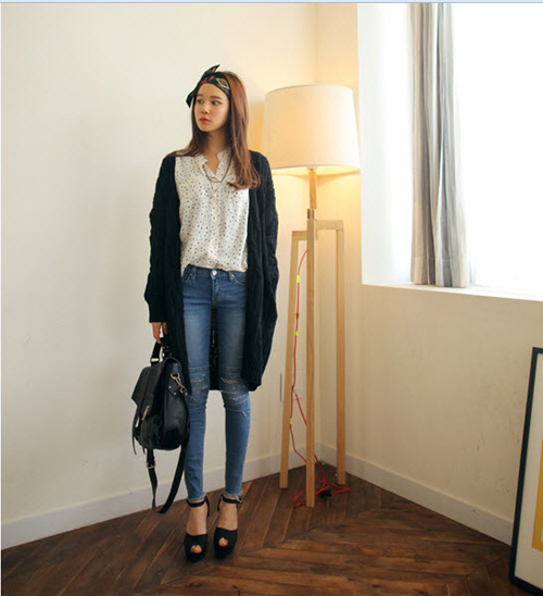 cardigan dang dai se chinh phuc phai dep mua thu - 13