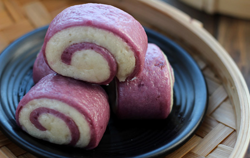 Bánh bao khoai lang tím thơm ngon, đẹp mắt - 8
