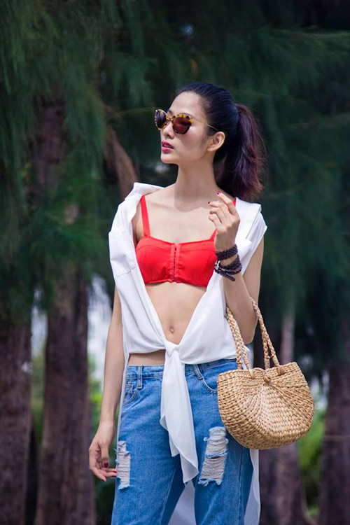 hoang thuy bien tau voi phong cach "that nut" - 2