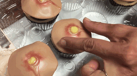 "son da ga" voi nhung chiec banh cupcake hinh mun nhot - 4