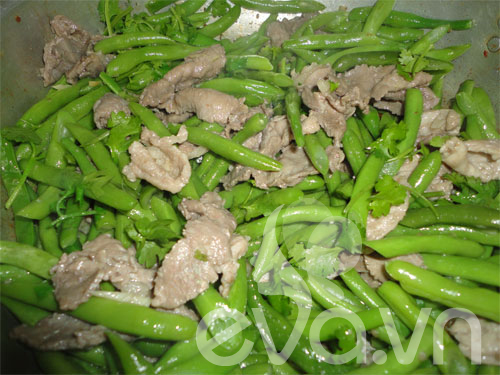 Ngọt ngon đỗ xào thịt bò - 4