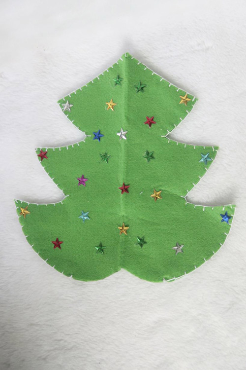 Làm cây thông Noel treo cửa cực dễ - 4