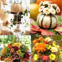 Cắm hoa bí ngô "chào" ma dịp Halloween
