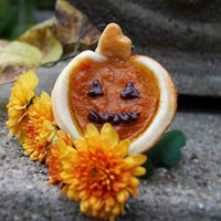 Làm bánh "quả bí" đón Halloween