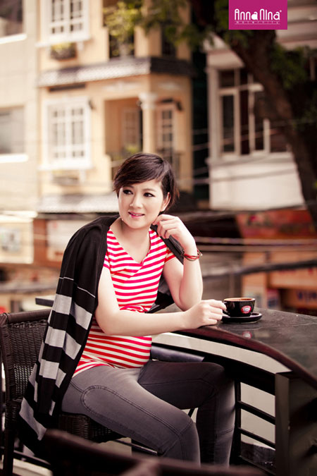Thúy Vinh cá tính với đầm bầu Anna Nina - 2