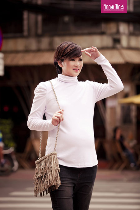 Thúy Vinh cá tính với đầm bầu Anna Nina - 5