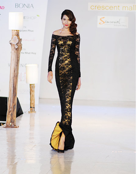 Diện đầm dạ hội đuôi cá đẹp như sao - 5
