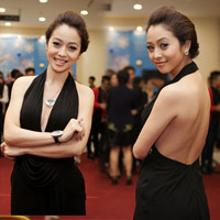 Jennifer Phạm xuất hiện bác tin đồn bầu bí