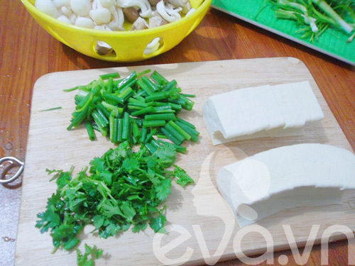 Giản dị canh thịt băm nấu nấm - 3