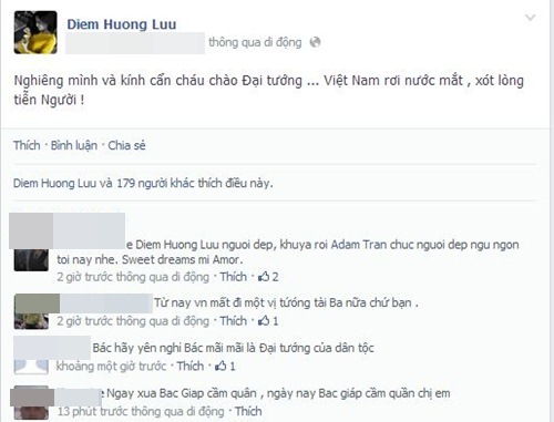 Sao Việt tiếc thương Tướng Giáp - 10