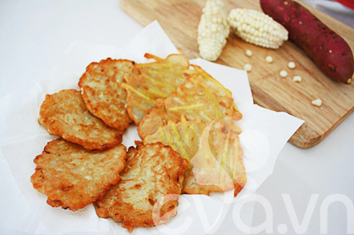 banh ngo, banh khoai chien: de lam, gion thom - 7