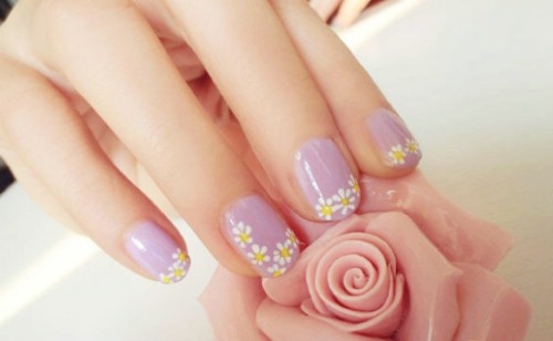 Mau+Ve+Nail+Don+Gian Màu hồng tím | Mộng mơ nữ tính cùng nail màu hồng tím