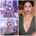 Thời trang - Trang Trần hút hồn với váy xẻ ngực sâu