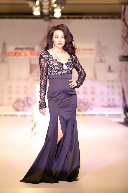 than thúy hà catwalk sau 7 nam 'gác kiém' - 9