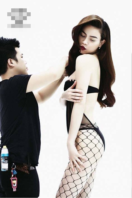 ho ngoc ha lai gay 'bao' vi qua sexy - 1