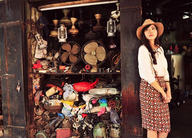 Phái nữ Hà thành đẹp ngỡ ngàng trong gió thu