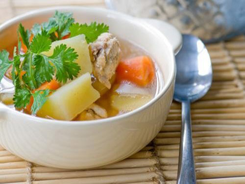 con cham lon "nho" me dung nuoc ham xuong nau chao - 1