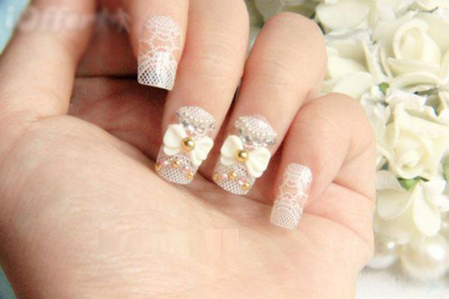 Những mẫu nail tuyệt đẹp cho cô dâu nổi bật trong đám cưới