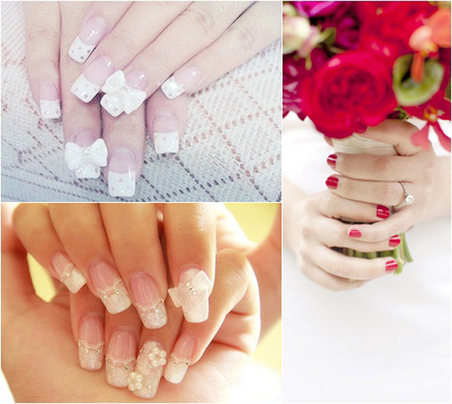 Những mẫu nail tuyệt đẹp cho cô dâu nổi bật trong đám cưới