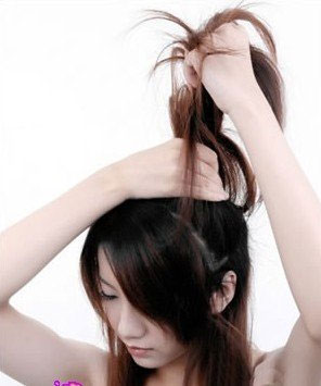 Tóc buộc cao cách điệu - 1