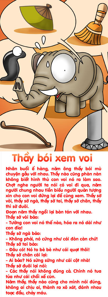 Mẹ kể con nghe: "Thầy bói xem voi" - 1