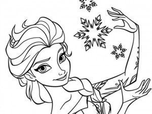 Tranh tô màu công chúa phim Frozen cho bé gái mê mẩn