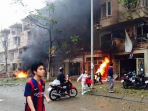 Tái hiện lại vụ nổ kinh hoàng tại KĐT Văn Phú, Hà Đông