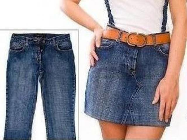 Tái chế quần Jean cũ thành váy cho bé gái  BiO Handmade