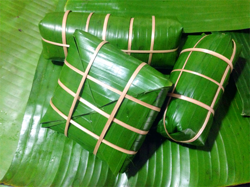cach lam banh tet chuoi nho xinh ngay tet - 3