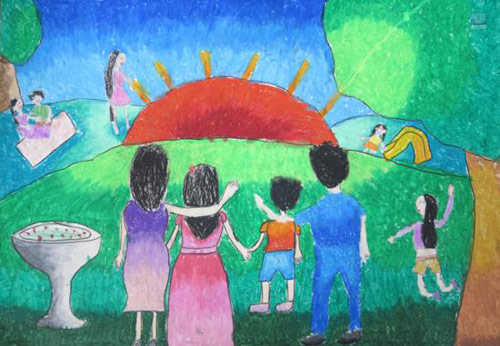 Học Sinh Tiểu Học Với Khát Khao Hòa Bình Bằng Tranh Vẽ
