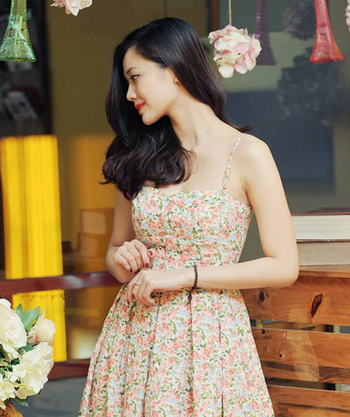 Vay bang vai lanh : Khoe dáng ngọc với váy bằng vải lanh