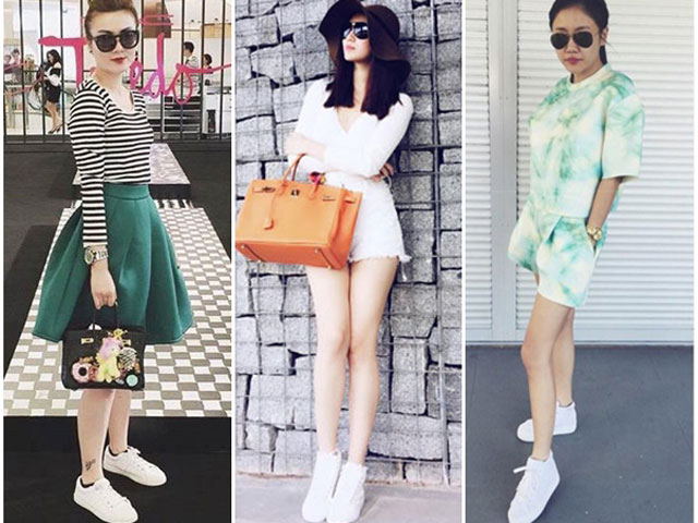 Không ngại bẩn, sao Việt vẫn kết đôi giày trắng